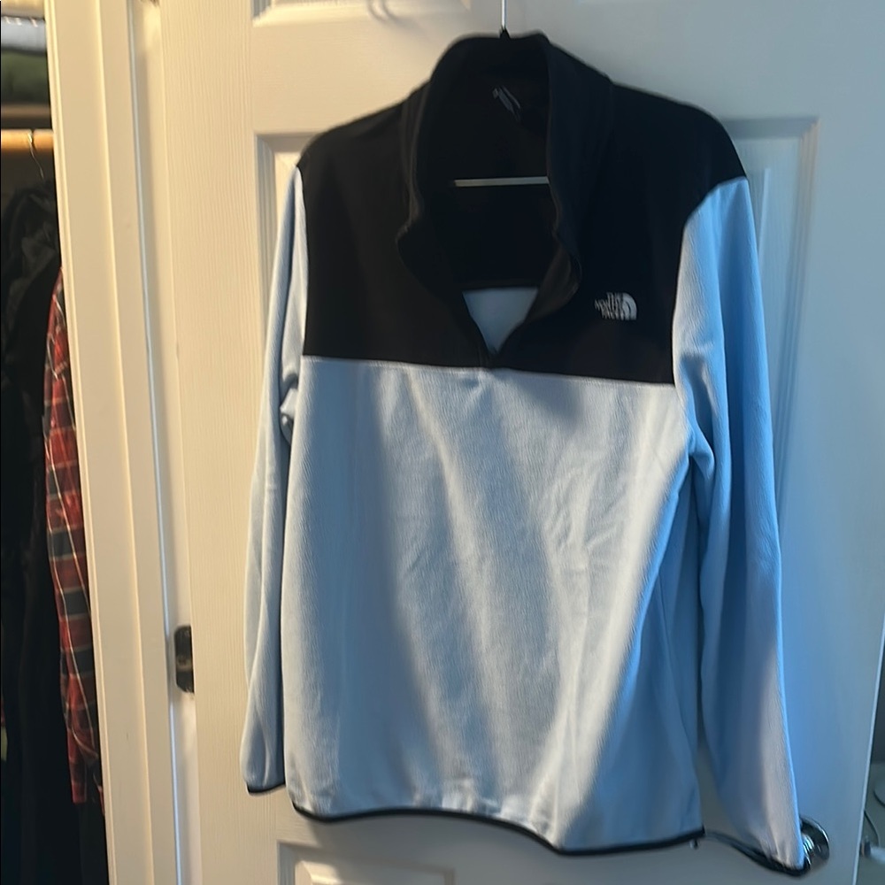 The North Face Black and Blue Fleece Pullover